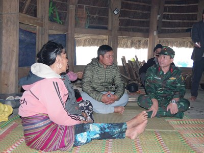 Bộ CHQS TP. Đà Nẵng đề nghị xã Hùng Sơn sớm đề xuất phương án tái định cư cho 40 hộ dân vùng nguy cơ sạt lở