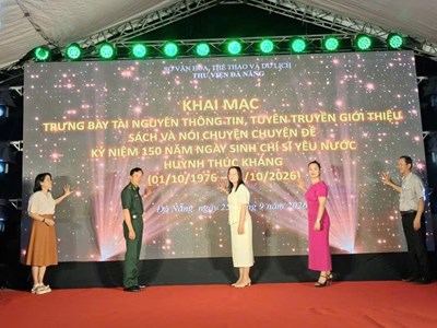 Lan tỏa giá trị sách qua hoạt động kỷ niệm 150 năm ngày sinh cụ Huỳnh Thúc Kháng