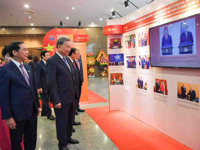 Tổng Bí thư Tô Lâm dự Lễ kỷ niệm 80 năm thành lập ngành Ngoại giao 