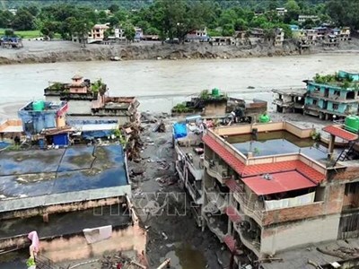 Nepal thiệt hại nặng nề sau lũ quét
