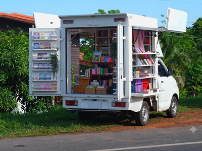 Những chuyến xe sách lưu động đưa văn hóa đọc đến gần hơn với người dân khắp Thái Lan