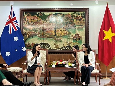 Hợp tác với Australia trong công tác bình đẳng giới và phòng, chống bạo lực gia đình