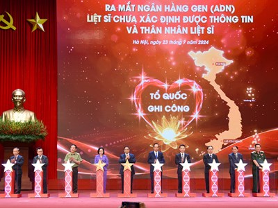 Thủ tướng bấm nút kích hoạt ngân hàng Gen liệt sĩ chưa có danh tính