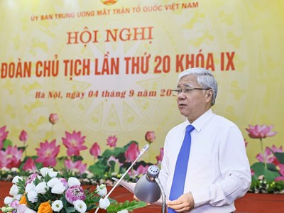 Hội nghị Đoàn Chủ tịch UBTƯ MTTQ Việt Nam lần thứ 20, khóa IX
