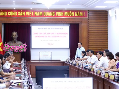 Bộ trưởng Bộ VHTTDL kêu gọi chung tay ủng hộ đồng bào bị thiệt hại bởi cơn bão số 3