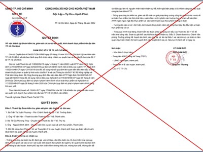 Cảnh báo giả danh đoàn kiểm tra các cơ sở kinh doanh thực phẩm