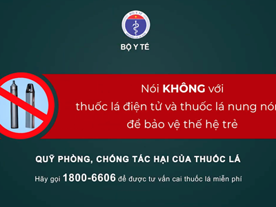 Đồng loạt phát TV spot về tác hại của thuốc lá điện tử
