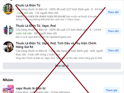 Mua bán thuốc lá điện tử trên mạng xã hội, thách thức không chỉ ở Việt Nam