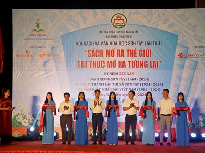 Sơn Tây khai mạc Hội sách và văn hóa đọc lần thứ I năm 2024