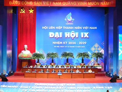 Khai mạc Đại hội IX Hội Liên hiệpThanh niên Việt Nam