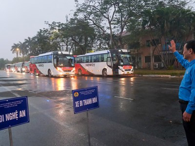 Công nhân yên tâm rời thành phố về quê ăn Tết