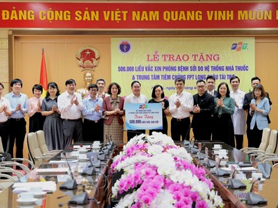 Bộ Y tế tiếp nhận 500.000 liều vắcxin phòng bệnh sởi cho chiến dịch đợt 3