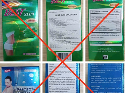 Đề nghị tháo gỡ nội dung quảng cáo sản phẩm bảo vệ sức khoẻ chứa chất cấm Sibutramine 