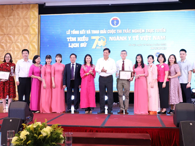 Tổng kết và trao giải cuộc thi tìm hiểu lịch sử 70 năm ngành Y tế