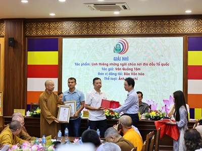 Báo Văn Hoá đoạt giải Nhì giải Báo chí Phật giáo lần thứ nhất