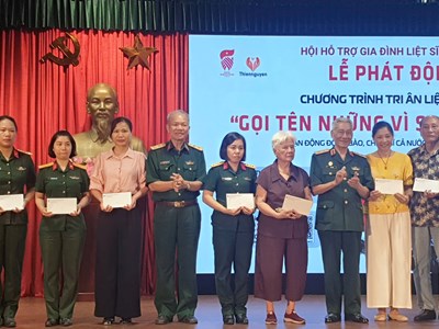 Khởi động chương trình tri ân liệt sĩ “Gọi tên những vì sao đất nước“