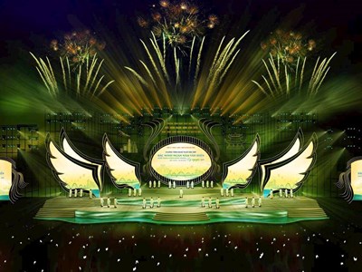 Cầu truyền hình trực tiếp chương trình nghệ thuật chào mừng thành lập tỉnh Bắc Ninh