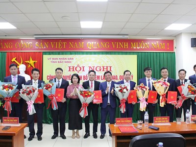 Trao Quyết định bổ nhiệm lãnh đạo Sở VHTTDL tỉnh Bắc Ninh