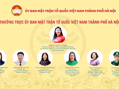 Ủy ban MTTQ Việt Nam TP Hà Nội công bố các Quyết định về nhân sự