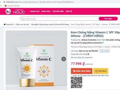 Hà Nội thu hồi nhiều loại mỹ phẩm chống nắng, chống ôxy hóa...