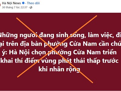 Phường Cửa Nam phản hồi về thông tin “thí điểm cấm xe xăng“