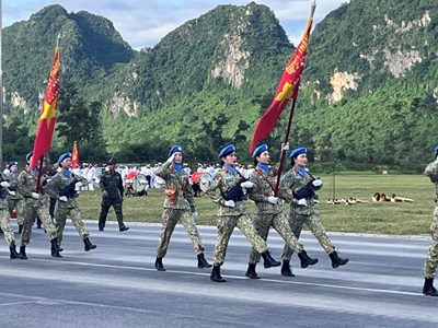Trước giờ tổng hợp luyện lần 2 chuẩn bị cho Lễ diễu binh, diễu hành Kỷ niệm 80 năm Quốc khánh 2.9