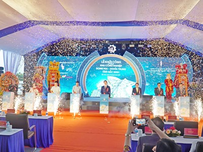 Bắc Ninh khởi công khu công nghiệp Song Mai – Nghĩa Trung, vốn đầu tư hơn 2.800 tỉ đồng