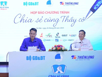 Chương trình “Chia sẻ cùng thầy cô” 2025 sẽ có quy mô lớn nhất từ trước đến nay