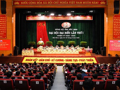 Đại hội Đảng bộ tỉnh Bắc Ninh nhiệm kỳ 2025 – 2030 tiến hành phiên họp trù bị