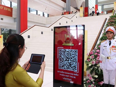 Ứng dụng công nghệ thông tin, chuyển đổi số tại Đại hội lần thứ XVIII Đảng bộ TP Hà Nội