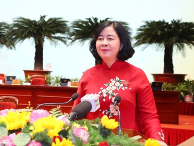 Bà Bùi Thị Minh Hoài tái đắc cử Bí thư Thành ủy Hà Nội khóa XVIII