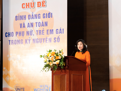“Bình đẳng giới và an toàn cho phụ nữ, trẻ em gái trong kỷ nguyên số”