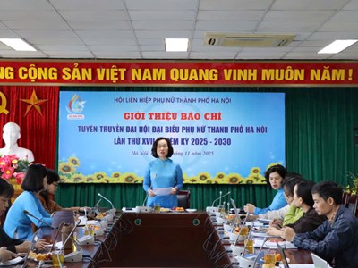 Gần 450 đại biểu dự Đại hội đại biểu Phụ nữ TP Hà Nội lần thứ XVII