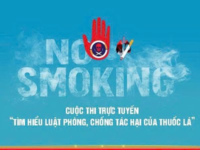 Thi trực tuyến “Tìm hiểu Luật Phòng, chống tác hại của thuốc lá”