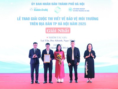 Trao giải Cuộc thi viết về “Bảo vệ môi trường trên địa bàn thành phố Hà Nội” năm 2025