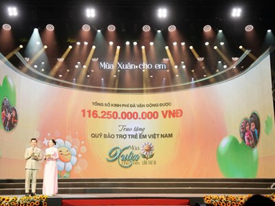 Quỹ Bảo trợ Trẻ em Việt Nam tiếp nhận hơn 116 tỉ đồng dành cho trẻ em khó khăn