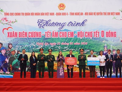 “Xuân biên cương” mang Tết ấm cho em sau thiên tai