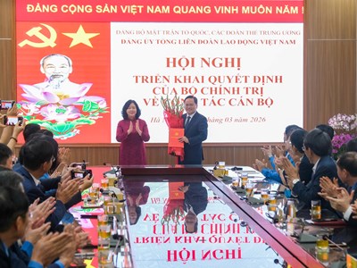 Ông Nguyễn Anh Tuấn được chỉ định giữ chức Bí thư Đảng uỷ Tổng LĐLĐ Việt Nam