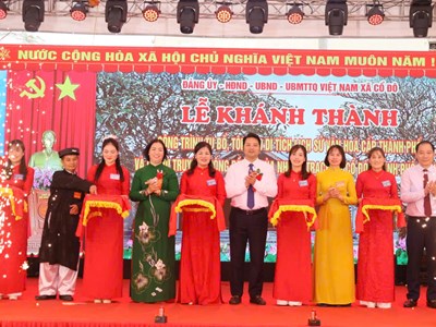 Xã Cổ Đô khánh thành công trình tu bổ, tôn tạo di tích lịch sử văn hóa