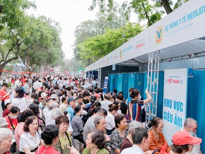 Hơn 10.000 người dân tham gia hưởng ứng Ngày Sức khoẻ toàn dân