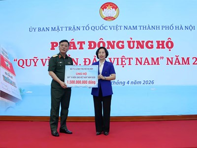 Hà Nội phát động ủng hộ Quỹ “Vì biển, đảo Việt Nam” năm 2026