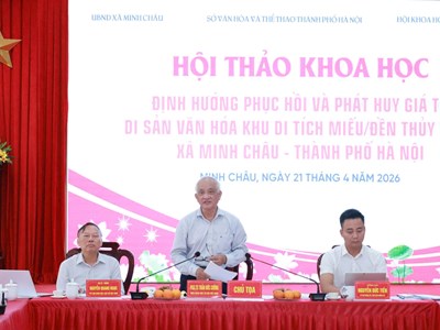 Phục dựng miếu/đền Thủy Thần ở Minh Châu: Khôi phục ký ức văn hóa và mở lối phát triển mới