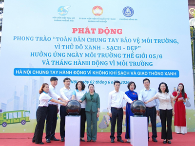 Hà Nội phát động phong trào thi đua “Toàn dân chung tay bảo vệ môi trường, vì Thủ đô xanh – sạch – đẹp”