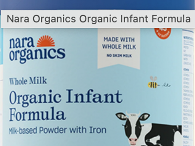 Cảnh báo sữa Organics infant Formula khiến 3 trẻ sơ sinh bị ngộ độc botulinum