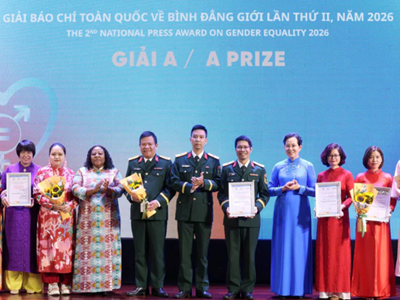 24 tác phẩm xuất sắc được trao giải Báo chí toàn quốc về bình đẳng giới lần thứ II