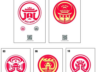 5 tác phẩm đạt giải Khuyến khích cuộc thi sáng tác biểu trưng (logo) tỉnh Bắc Ninh