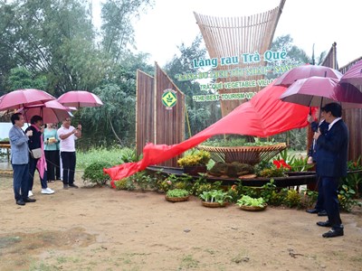 Đại biểu tham dự Hội nghị quốc tế về du lịch nông thôn trải nghiệm làng du dịch tốt nhất Trà Quế 
