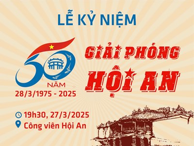 Nhiều hoạt động kỷ niệm 50 năm Ngày Giải phóng Hội An