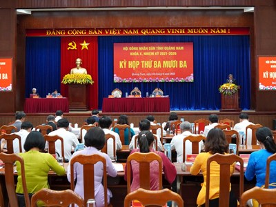 HĐND tỉnh Quảng Nam họp kỳ cuối trước khi sáp nhập vào TP Đà Nẵng