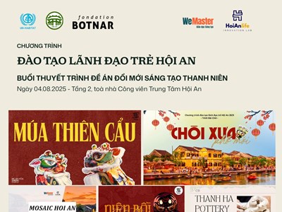 Bạn trẻ Hội An giới thiệu các giải pháp đổi mới sáng tạo trên nền di sản
